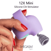Shegasm Mini 12X Mini Silicone Clit Stimulator - Purple